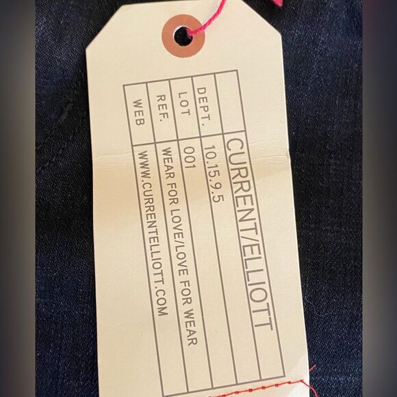 Current/Elliot black jeans, snakeskin leather, lace & suede patches size 30 NWT - Picture 5 of 9